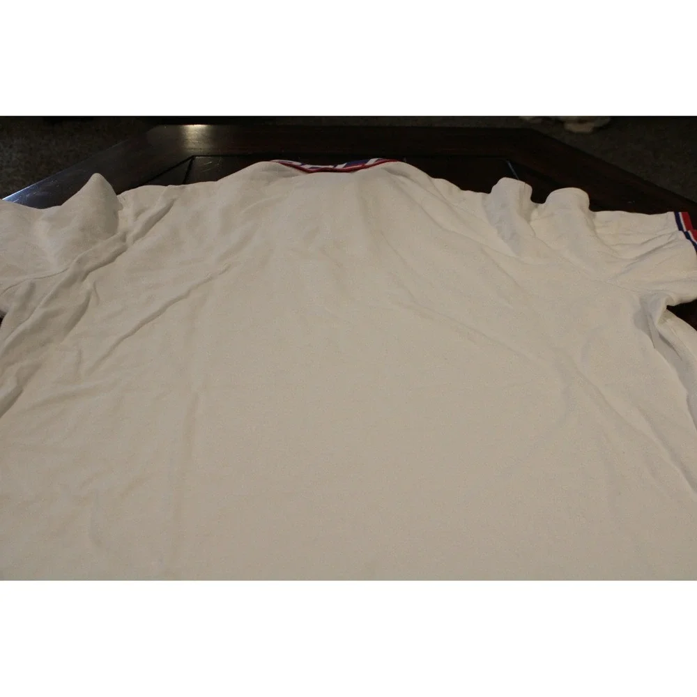 Polo Ralph Lauren Polo Shirt Mens 2XL White Classic Fit POLO Collar Logo rare